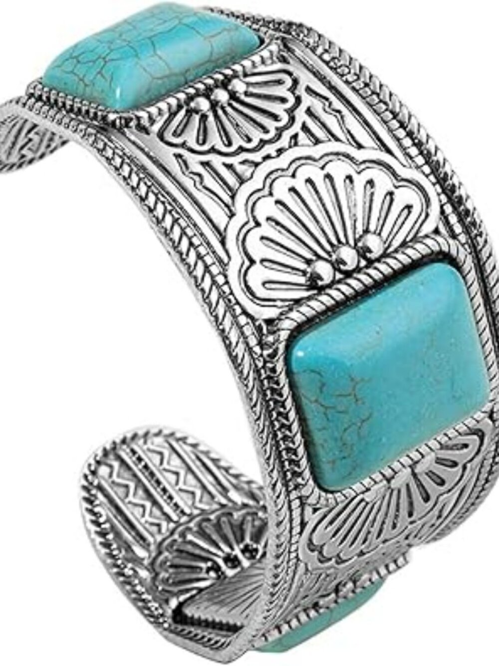 NEW Turquoise Cuff Bracelet Handmade Boho South Western Country Cowgirl Bangle